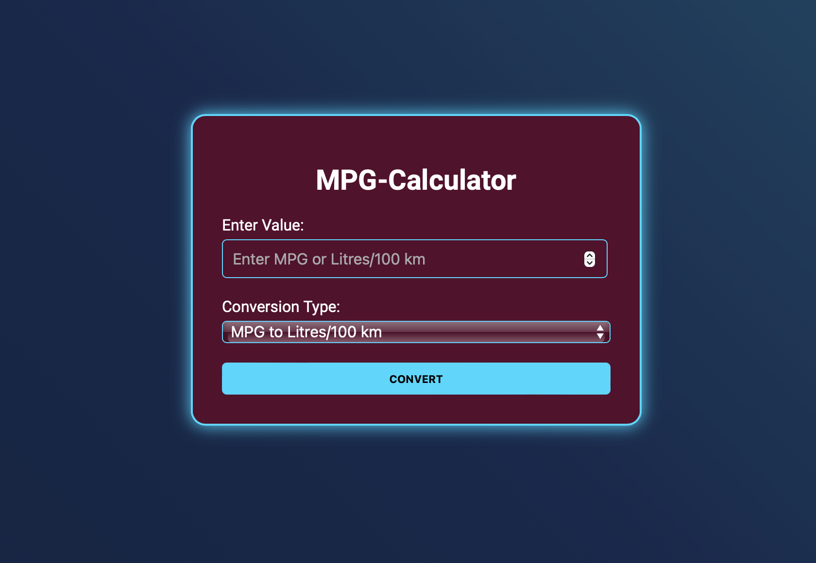 Fuel Consumption Converter preview