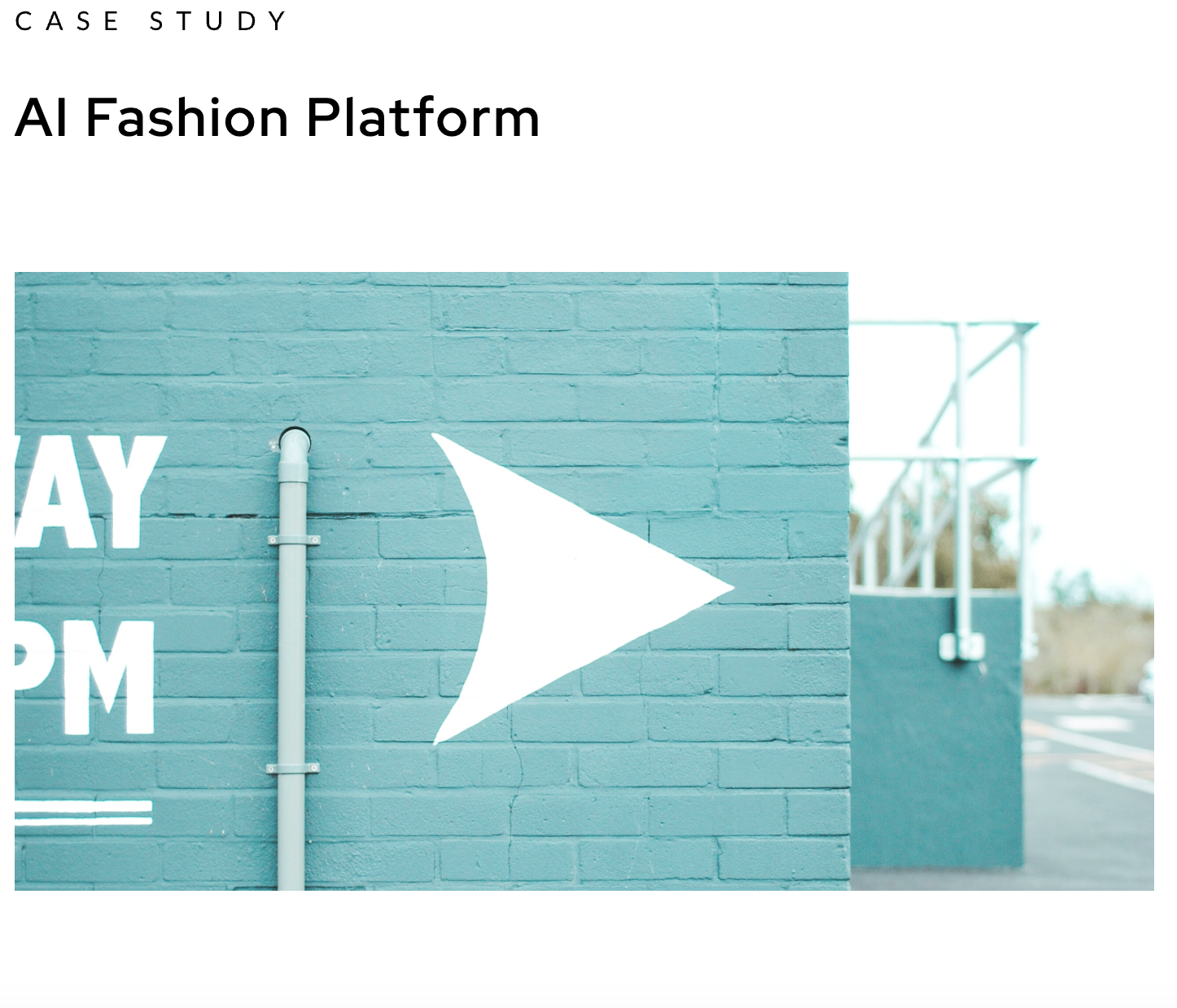 AI Fashion Platform website preview